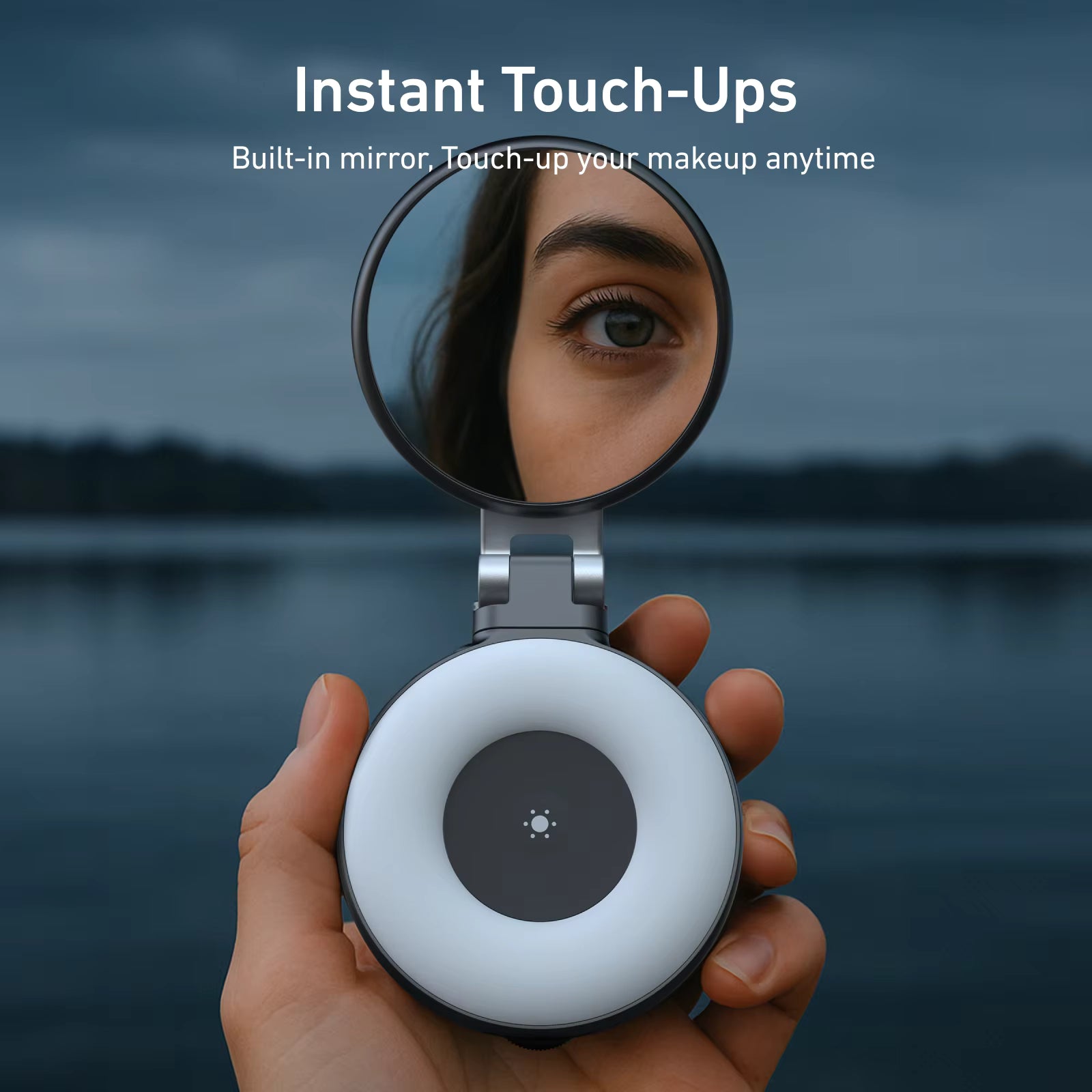 MagSafe Snap-on Portable Ring Light | Create high-quality photos and videos anywhere — with pro-looking even on the go