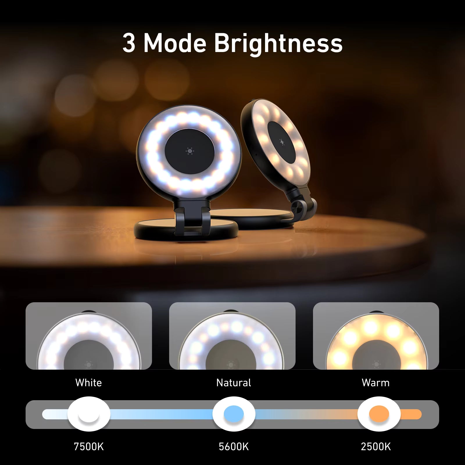 MagSafe Snap-on Portable Ring Light | Create high-quality photos and videos anywhere — with pro-looking even on the go
