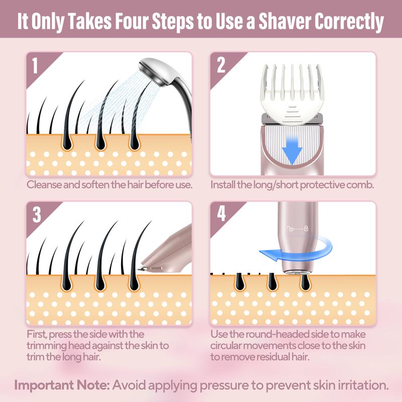 Trimmer Bikini 2-în-1 | Simte-te netedă și pregătită oricând – creat pentru pielea sensibilă