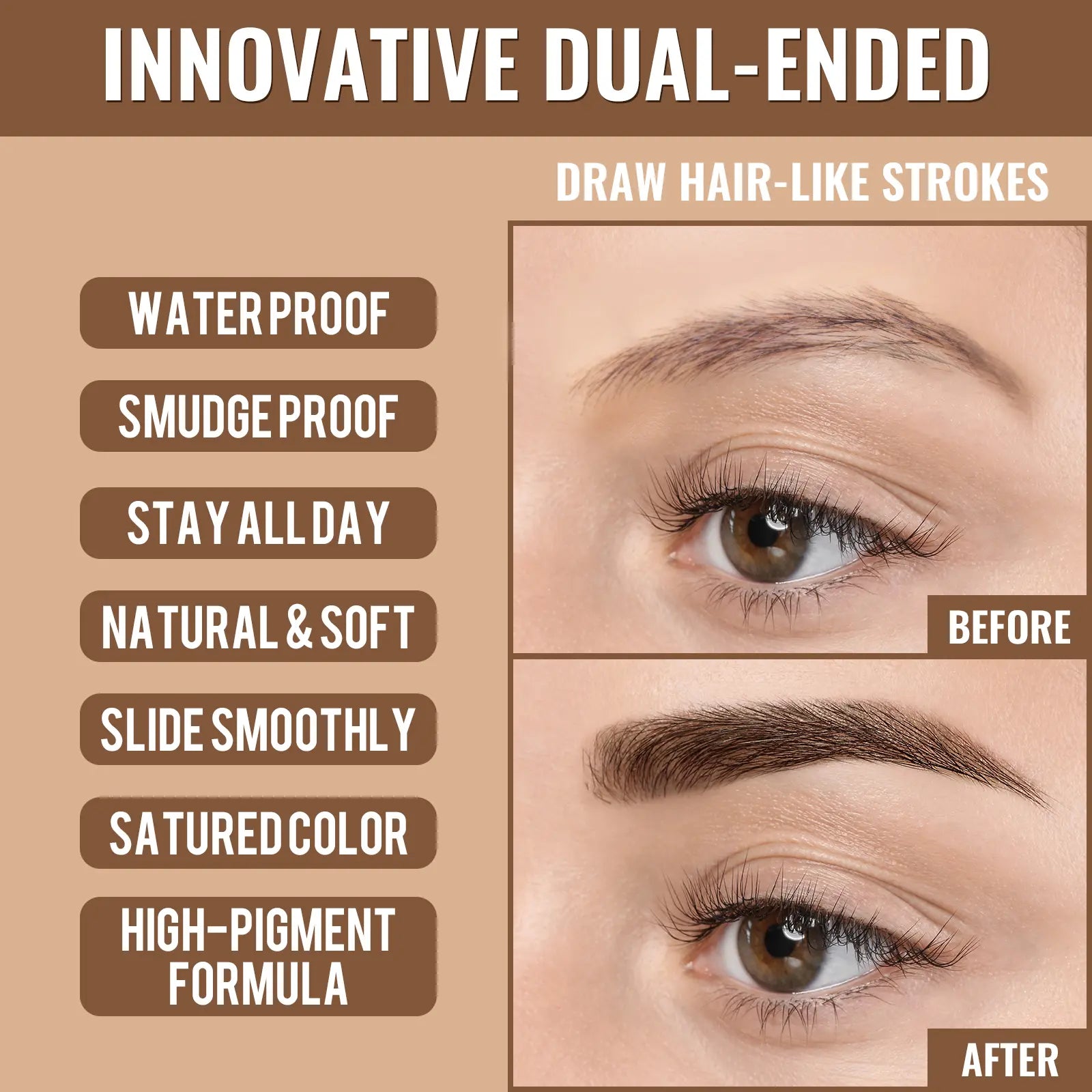 4D Microblading Eyebrow Pen | Wake up your face with natural-looking brows – waterproof wear that stays put all day