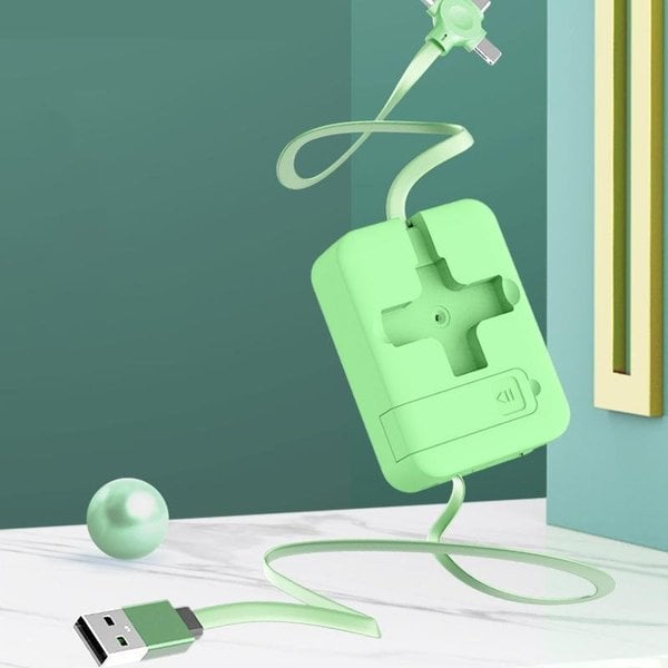 3-in-1 intrekbare kabel | Laad al je apparaten onderweg op zonder meerdere kabels mee te nemen