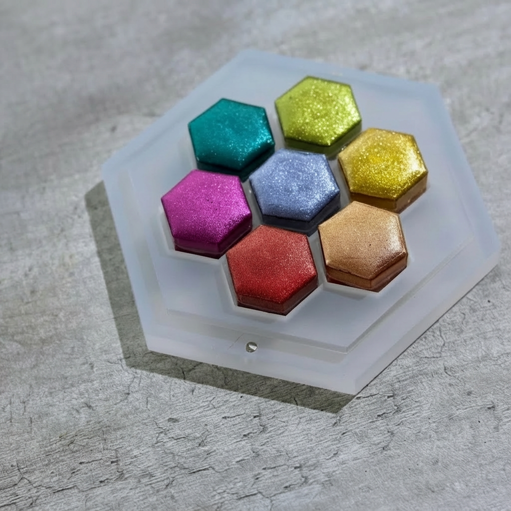Set de acuarelas prismáticas perladas
