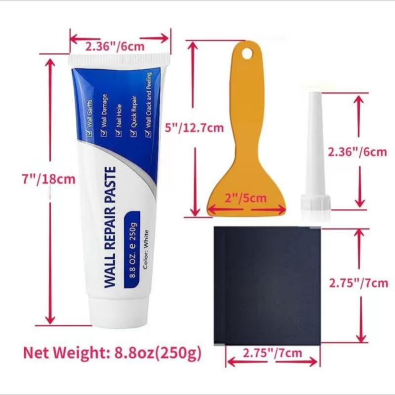 Wall Repair Kit for holes, cracks, and dents | Fix your walls in minutes and get a smooth and clean finish — no need to hire a pro