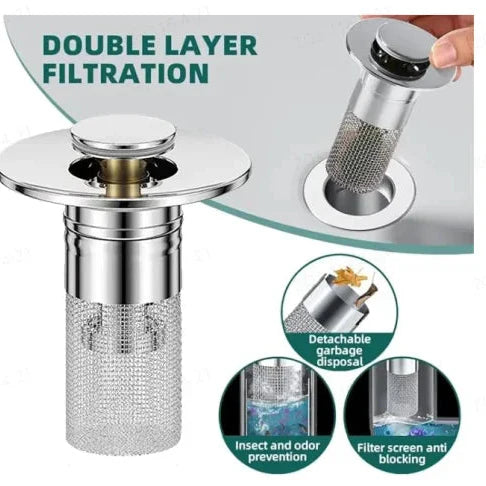 Smart Sink Filter | Stops hair and debris before they clog your pipes