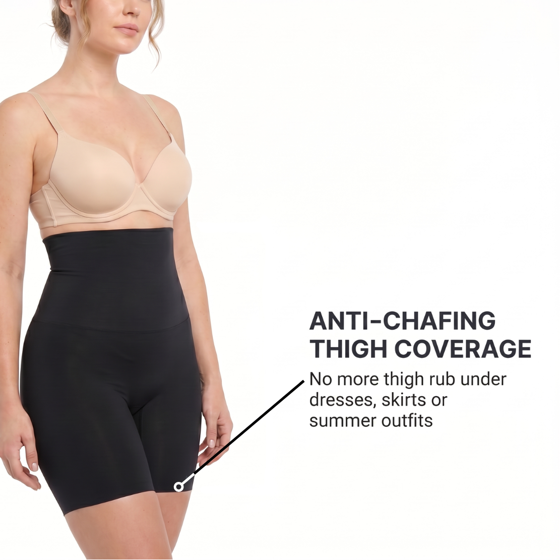 StaySmooth High-Waist Formende Shorts