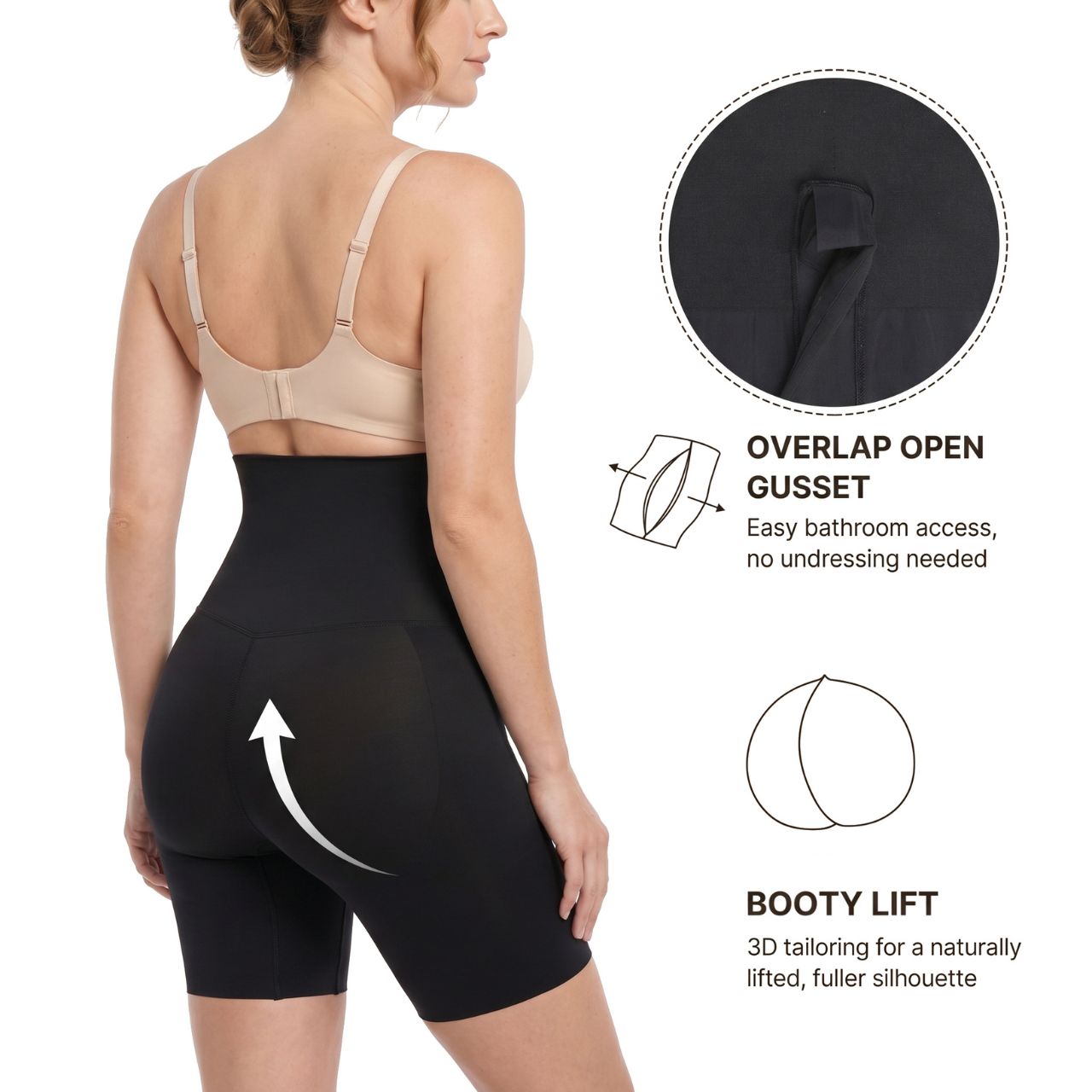 StaySmooth High-Waist Formende Shorts