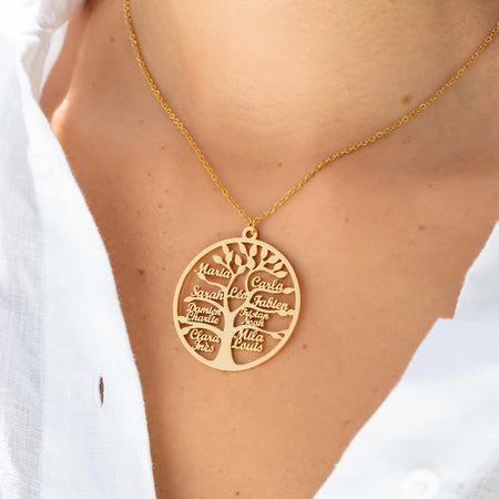 Tree Of Life Necklace - Up To 13 Names