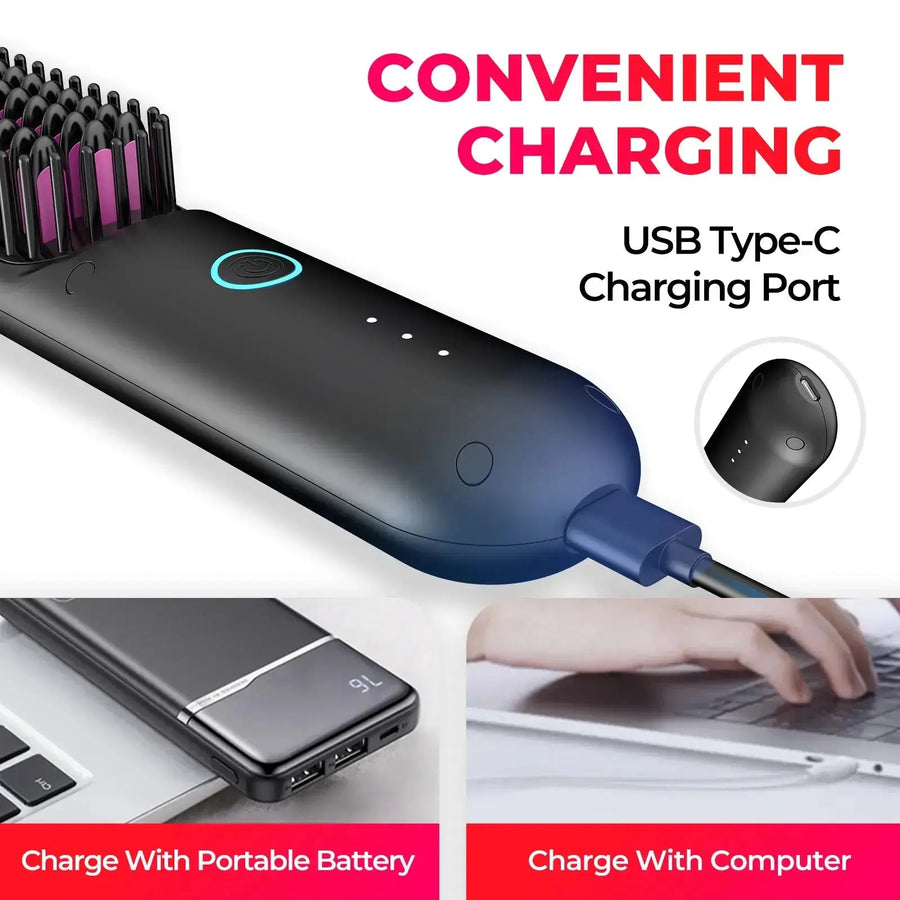 Portable Hair Brush | Get flawless and frizz-free hair wherever you go