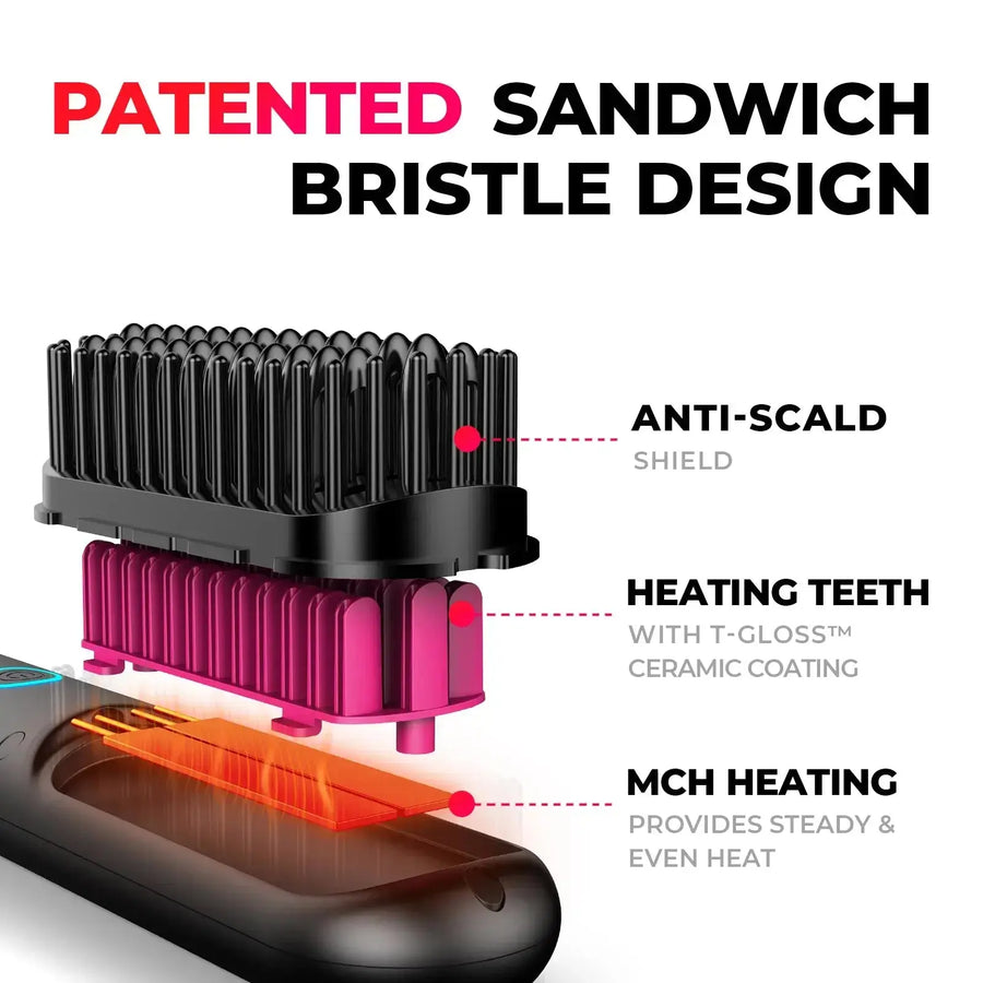Portable Hair Brush | Get flawless and frizz-free hair wherever you go