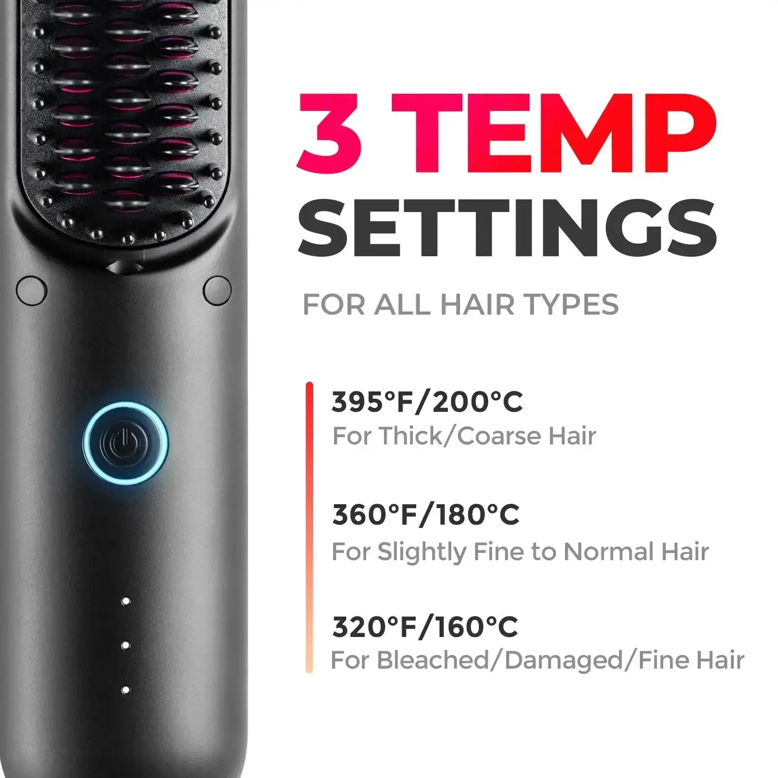 Portable Hair Brush | Get flawless and frizz-free hair wherever you go