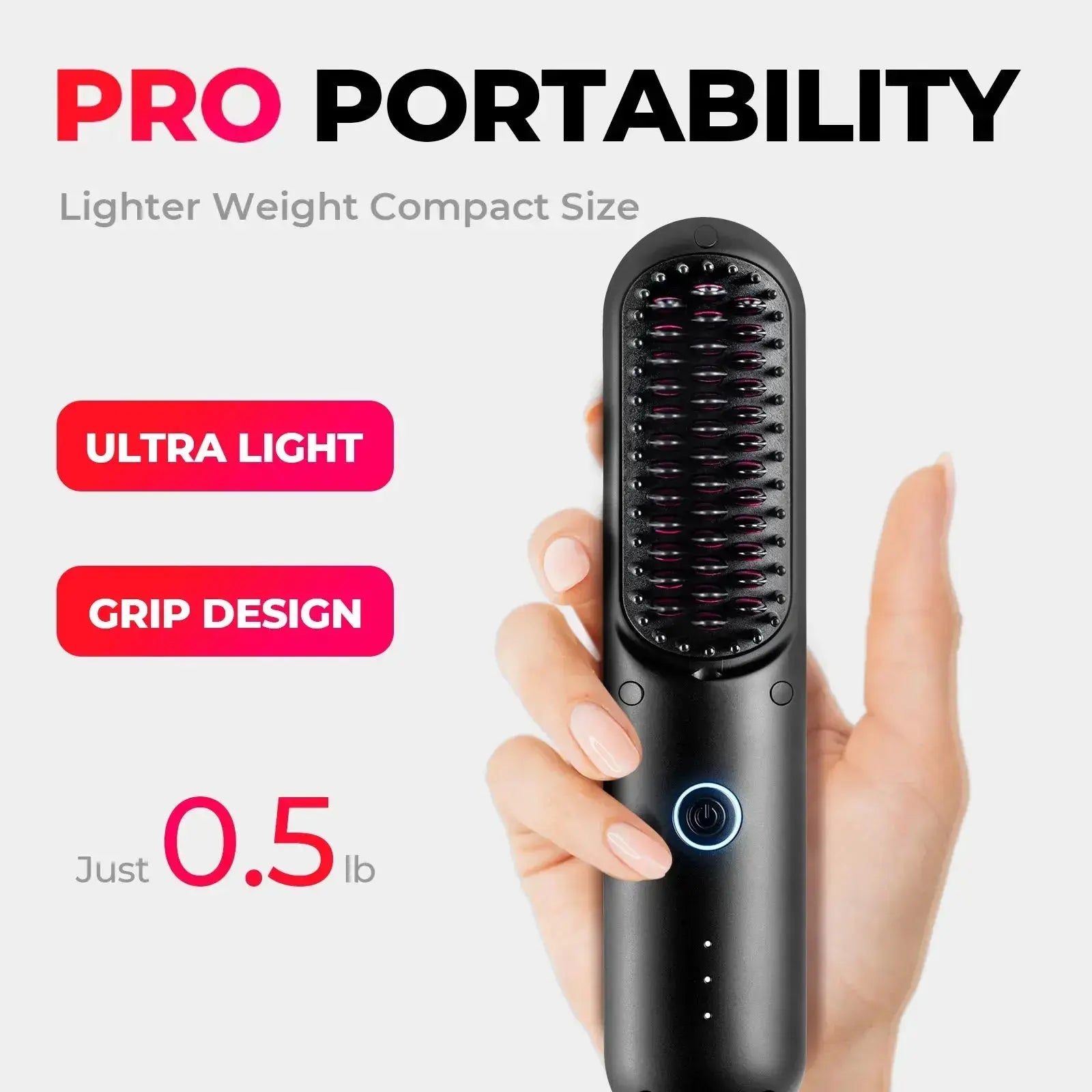Portable Hair Brush | Get flawless and frizz-free hair wherever you go