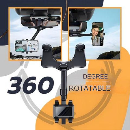 Rotatable & extendable car cell phone holder