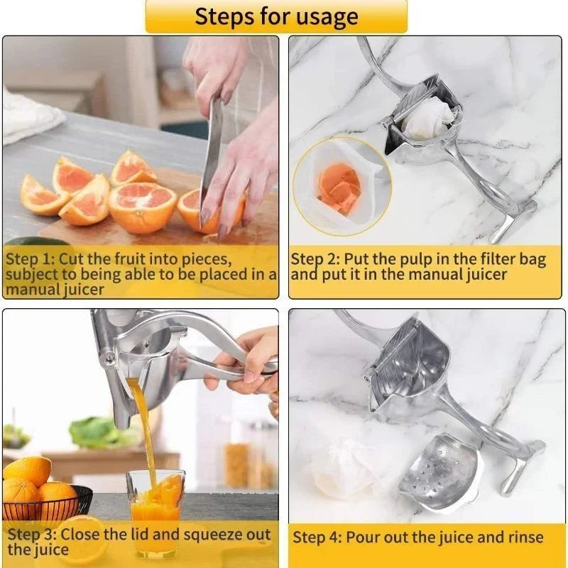 Hand Juicer Squeezer | Enjoy fresher and pulp-free juice in seconds — every day