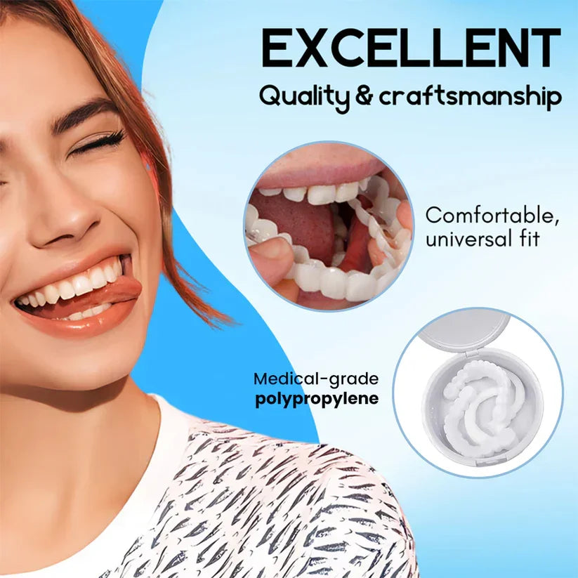 Snap-On Teeth Veneers | Get your smile back and smile again with full confidence