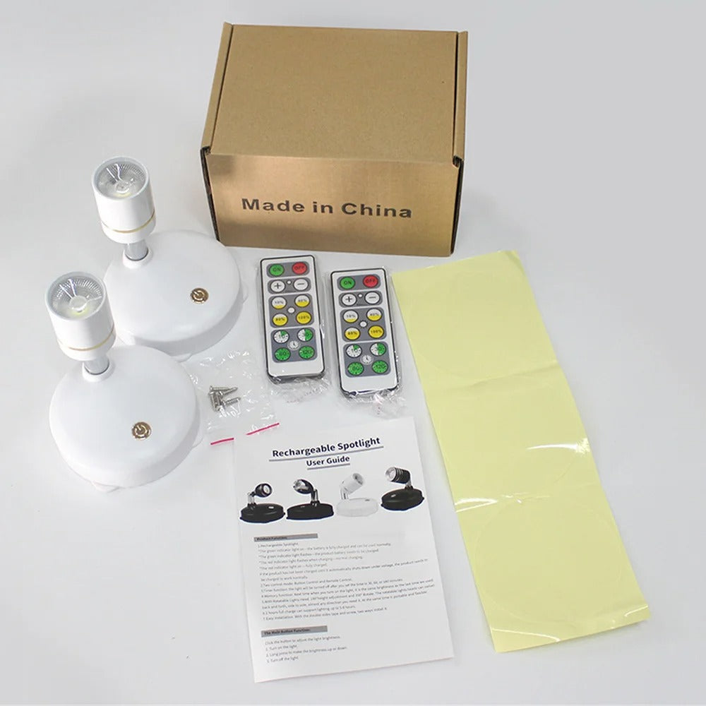 Draadloze Accent Licht SpotLight™ | Krijg warme en aanpasbare verlichting voor je huis [Koop 1, krijg 1 gratis]