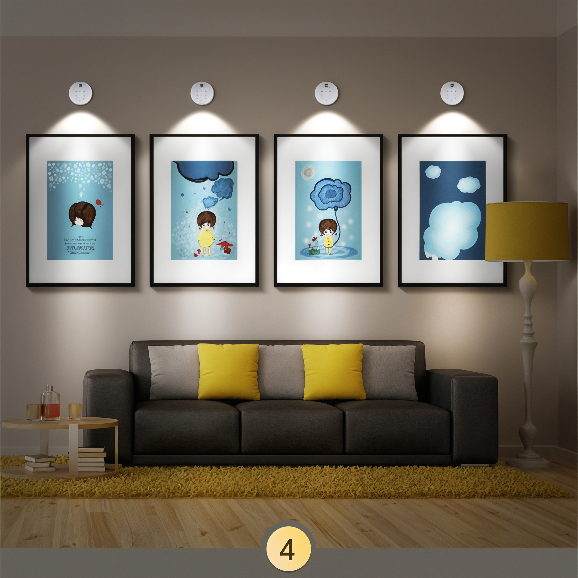 Mini kabelloser Scheinwerfer mit Fernbedienung | Schaffen Sie nachts das perfekte heimische Licht — keine Kabel, kein Werkzeug erforderlich