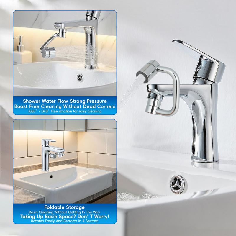 360° Rotating Faucet Extender Kit | Aim the stream exactly where you need it and rinse faster — with no splashing