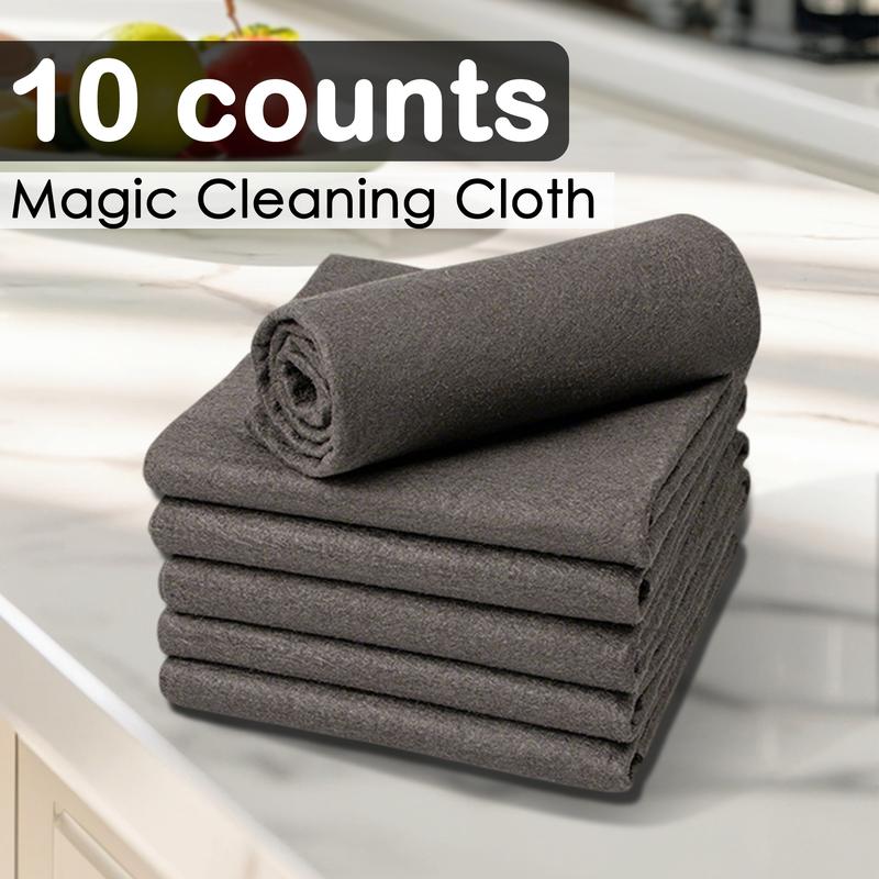 Reusable Microfiber Cleaning Cloths | Bring back a like-new shine to all your surfaces — streak-free, lint-free and chemical-free (10 Cloths)