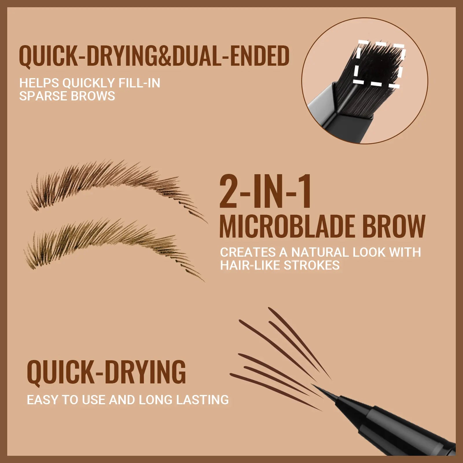 4D Microblading Eyebrow Pen | Wake up your face with natural-looking brows – waterproof wear that stays put all day