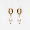 Freshwater Pearl Hoop Earrings