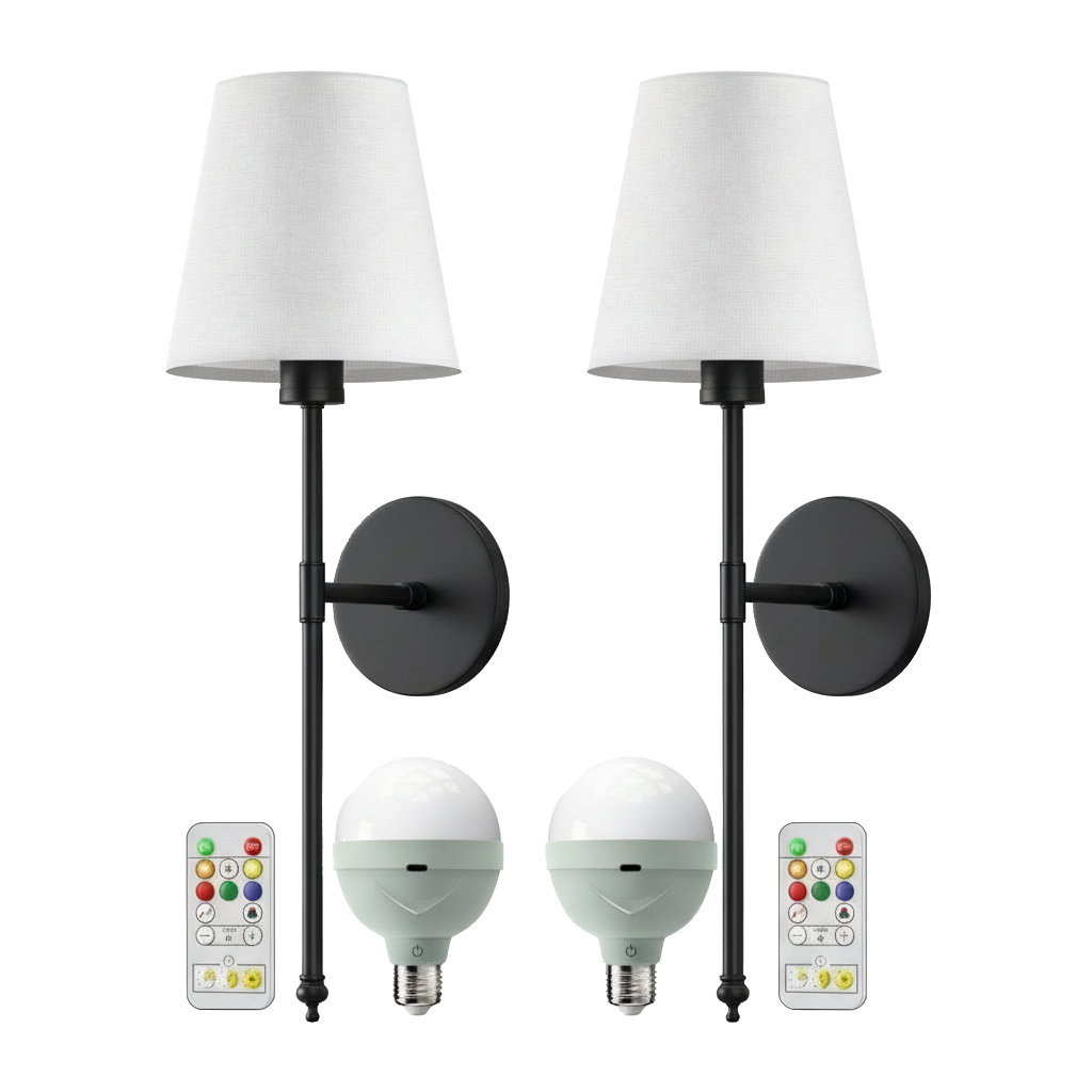 Kabellose Wandlampen | Verwandeln Sie Ihren Raum mit sanfter Beleuchtung – keine Kabel, kein Aufwand (Set mit 2 Stück)