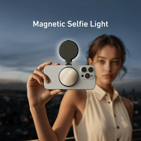 MagSafe Snap-on Portable Ring Light | Create high-quality photos and videos anywhere — with pro-looking even on the go