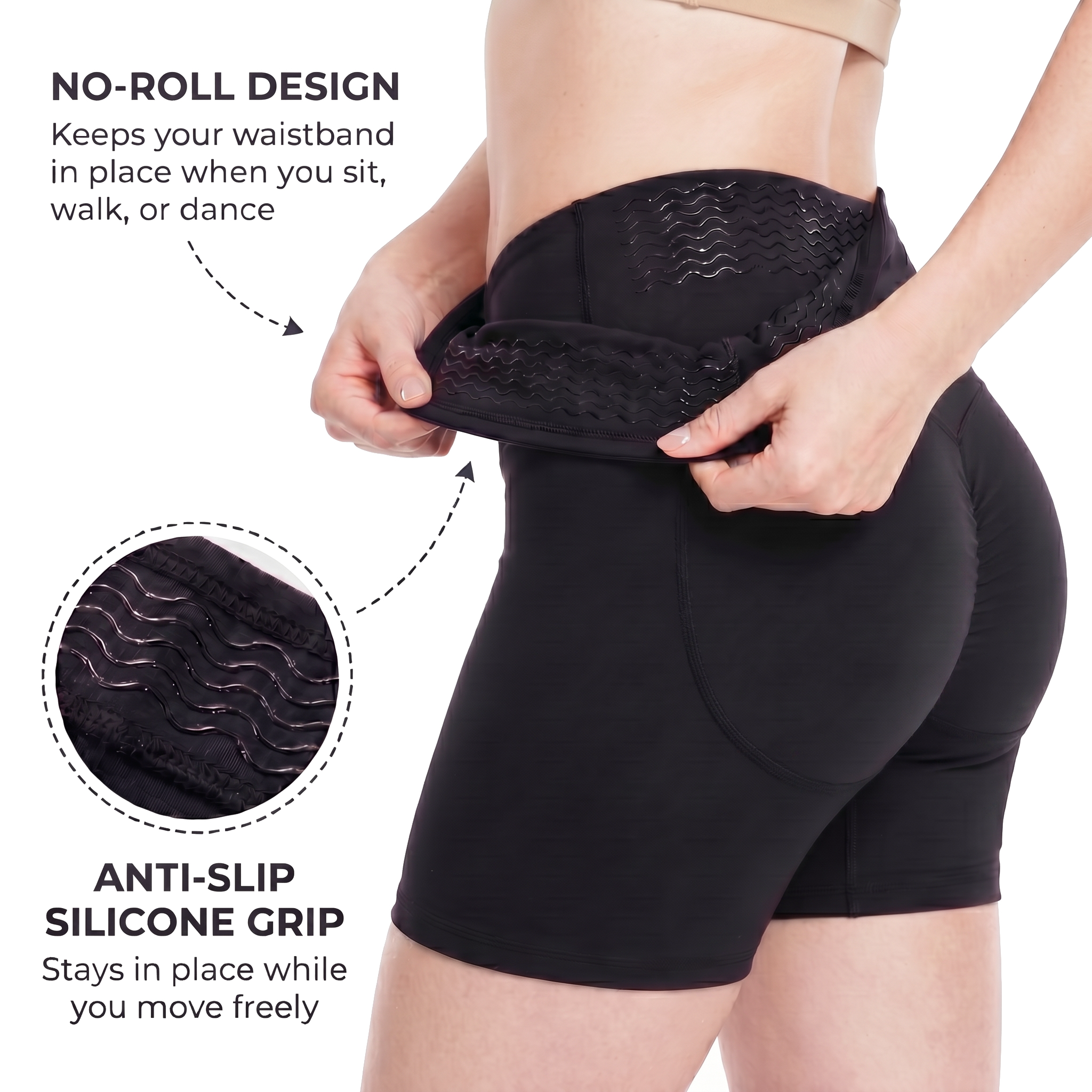 StaySmooth High-Waist Formende Shorts